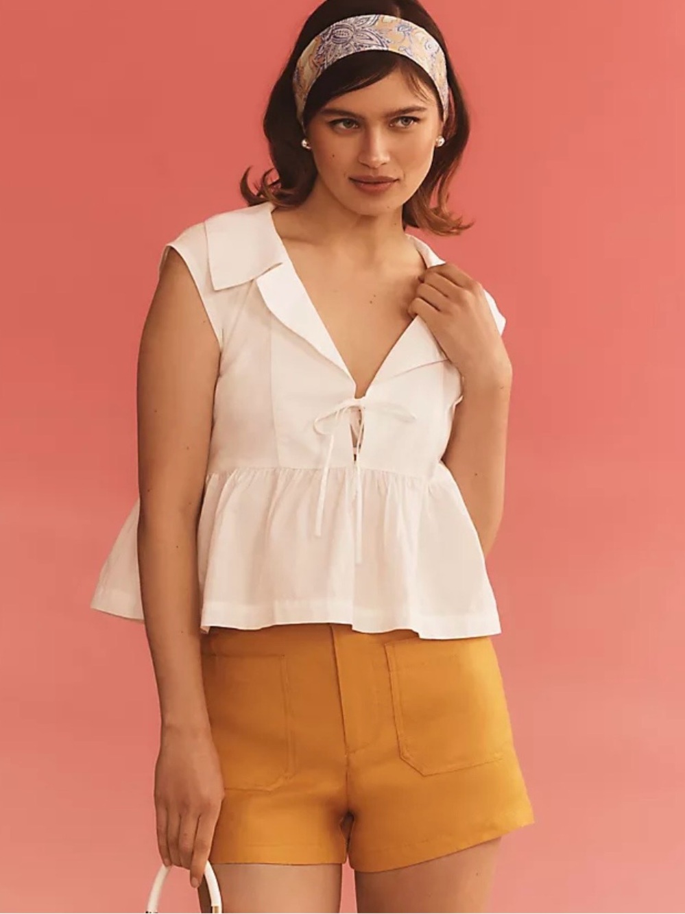 Maeve Babydoll Blouse, Sz L
